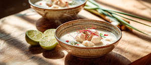 Kokossuppe mit Hühnerbrust