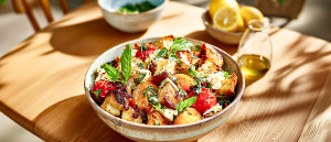 Bauernbrot mit B&uuml;ndnerfleisch in Pestomarinade