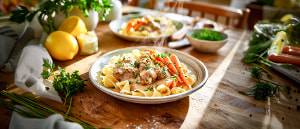 Kalbsragout mit Kr&auml;uterm&ouml;hrchen