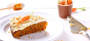 Karottenkuchen mit Frischkäseglasur