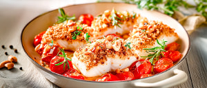 Fischfilet mit Nusskruste