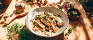 Tofu-Pilz-Stroganoff