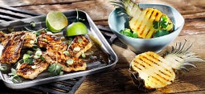 Paprika-Chili-Schweinebauch mit Ananas