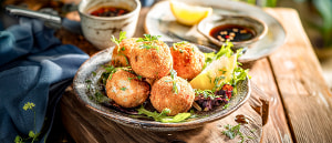 Frittierte Bällchen