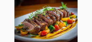 Puten-Kebabspieße mit Mangosalsa