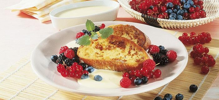 Arme Ritter mit Honig-Vanillesoße - Rezept | GEFRO