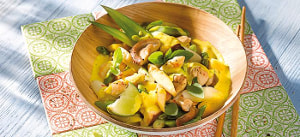 Hühnchencurry mit Spargel und Ananas