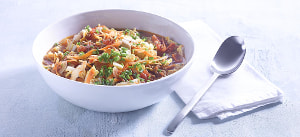 Tomatiger Eintopf von Chinakohl und Hackfleisch