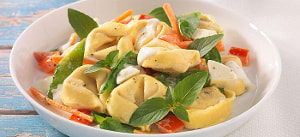 Bunter Tortellini-Salat mit Mozzarella