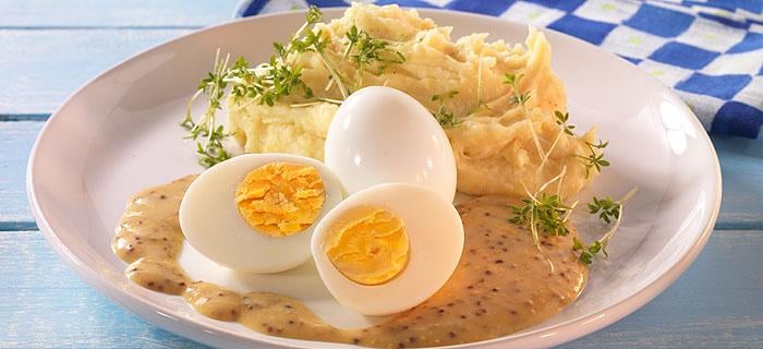 Eier in Senfsoße - Rezept | GEFRO
