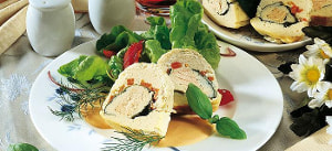 Fischterrine mit Spinat
