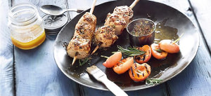 Gegrillte Kalbsschnecken mit Aprikosen