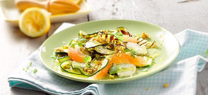 Gegrillte Zucchini mit Ziegenkäse