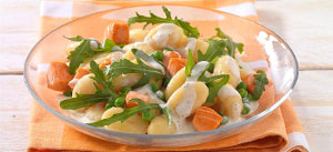Gnocci-Salat mit Lachs