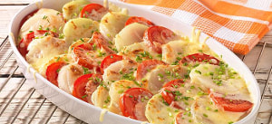 Gratinierte Kohlrabischeiben