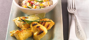 Indisches Grillhähnchen mit Mango-Chili-Soße