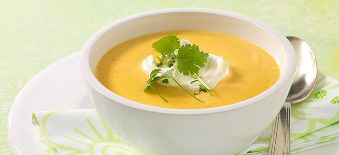 Karotten-Currysuppe mit Koriander - Rezept | GEFRO