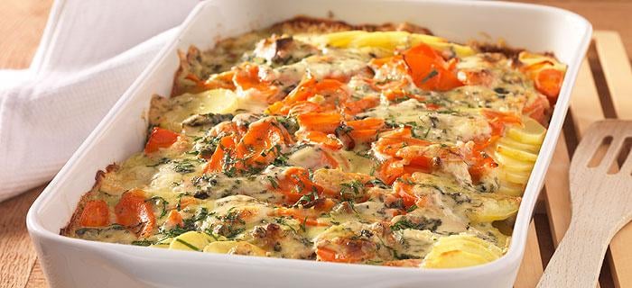 Karotten-Kartoffelgratin mit Gorgonzola | GEFRO