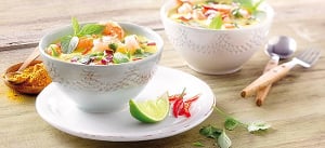 Kokos-Garnelencurry mit Spargel