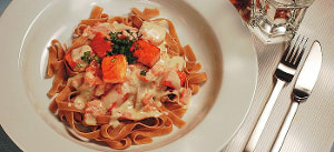 Lachs-Gorgonzola Soße