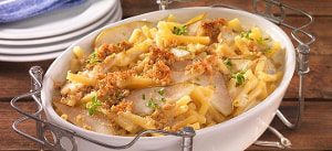 Maccheroni mit Birnen und Gorgonzola