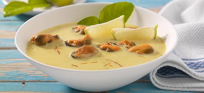 Muschelsuppe mit Safran - Rezept | GEFRO