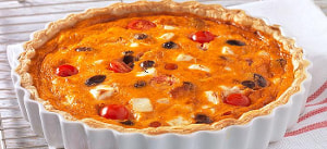 Quiche "Bolognese" mit Fetakäse