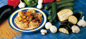 Ratatouille auf Spaghetti
