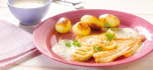 Schollenfilet in Kräuter-Zitronensoße