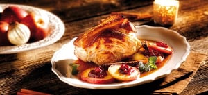 Schweinebraten mit Honig-Zimt-Soße