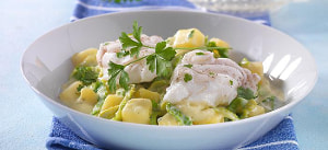 Seeteufelfilet auf Kartoffel-Wirsing