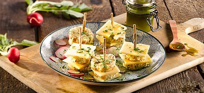 Marinierte Serviettenknödel mit Allgäuer Bergkäse | GEFRO