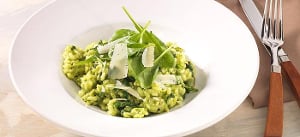 Spinatrisotto mit Pesto Verde