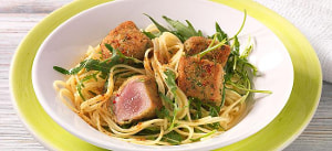 Thunfisch in Kräuter-Limonenkruste