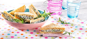 Tramezzini mit Pilzricotta