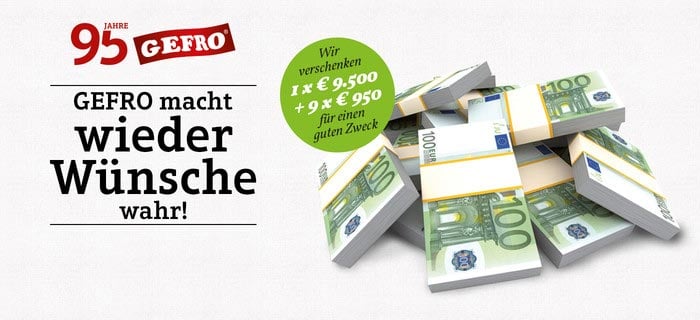 GEFRO macht wieder Wünsche wahr