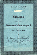 Urkunde Notariat