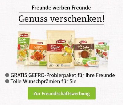 Freunde werben und Genuss verschenken