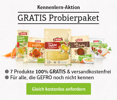 Gratis Probierpaket: Mal was Neues probieren