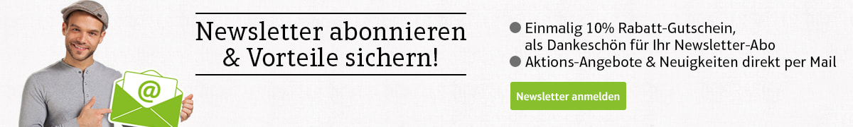 Newsletter abonnieren und Vorteile sichern